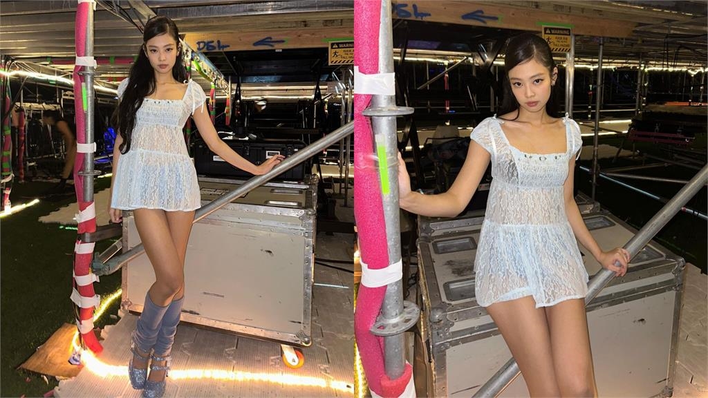 Jennie「激辣舞台服」私照流出!短洋裝化身「粉紅芭比」美腿全現形