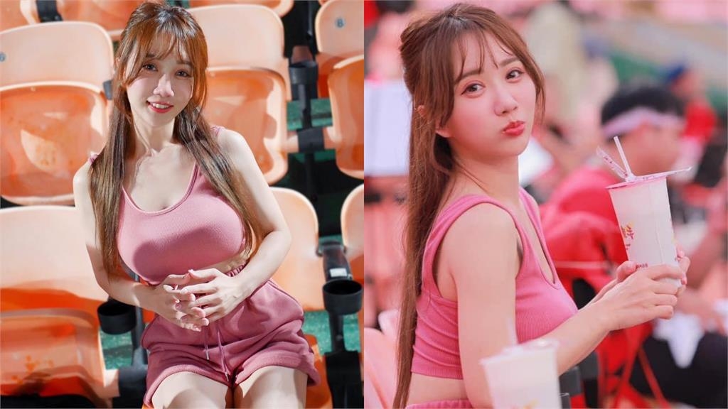 科技業女神倒出「全糖粉紅珍奶」！沒收住「暴力衝擊波」網大暈眩：好夢幻