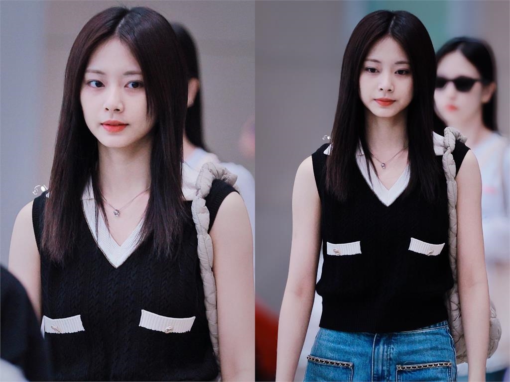 子瑜「逆天素顏」登韓媒首頁封神！邁步機場「激長腿」炸流量千萬粉暈爛