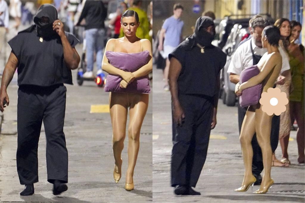 肯爺辣妻「一絲不掛」遊走街頭?全身「抱枕遮重點」網看傻:低俗當有趣