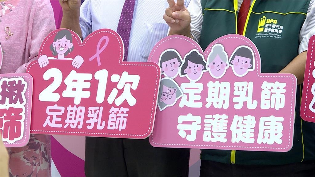台灣女性每10人就有1人可能乳癌 國健署籲定期篩檢遠離乳癌 台灣女性每10人就有1人可能乳癌 國健署籲定期篩檢遠離乳癌