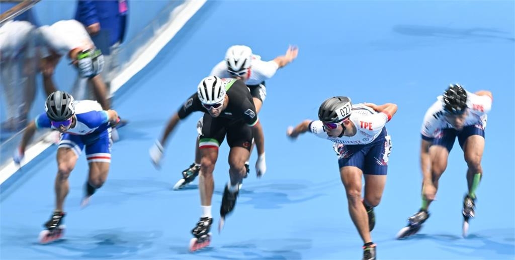 杭州亞運/神來1腳!3000公尺滑輪溜冰台灣「30分內贏韓國2次」男女拿雙金