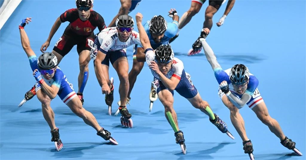 杭州亞運/神來1腳!3000公尺滑輪溜冰台灣「30分內贏韓國2次」男女拿雙金