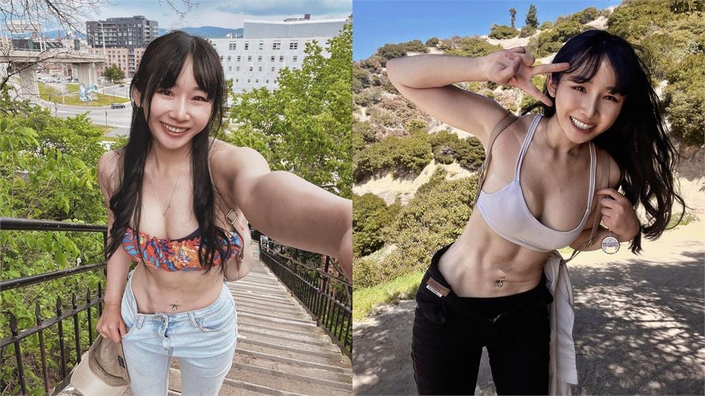 真人春麗「單穿運內」暢遊唐人街!洛杉磯「驚見台灣國旗」甜喊:愛了