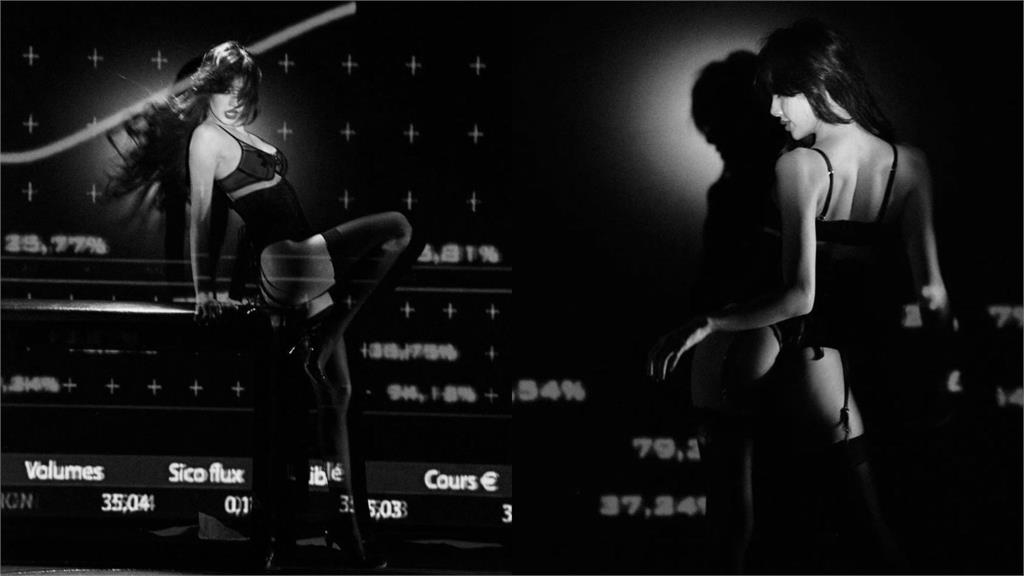 多圖／Lisa惹火OL裝「暗黑內在美」失速衝出　下身「剩1條線」比不穿還涼