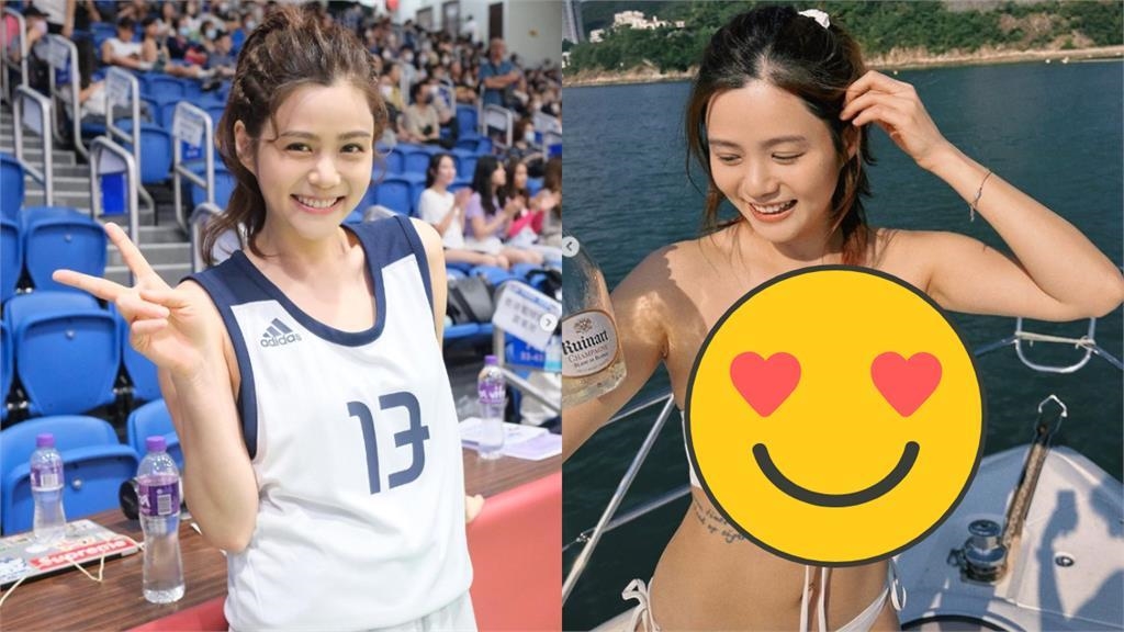 籃球界陳妍希「上下失守」！光溜出海「1塊布死撐」網求饒：受不了啦