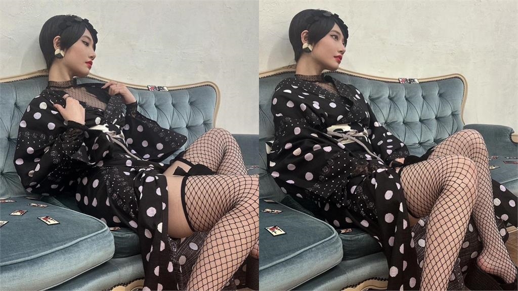 河北彩花「失速漁網襪」勒出犯規紅線！絕對領域「搧出烈火」3萬網弱喊：太刺激