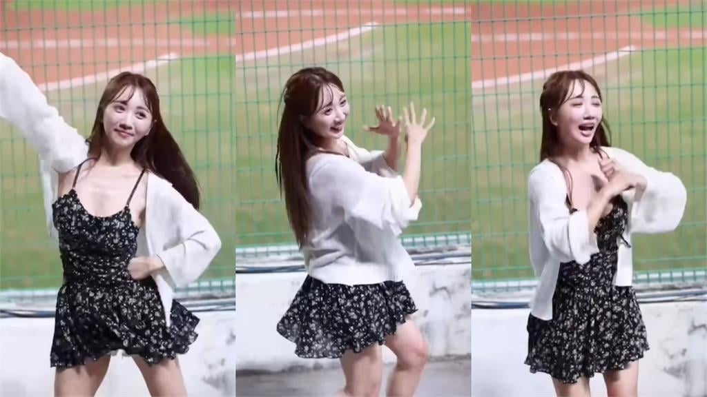 小珍奶居家風「暗黑碎花裙」!無敵彈跳應援片流出2千網看暈:好晃