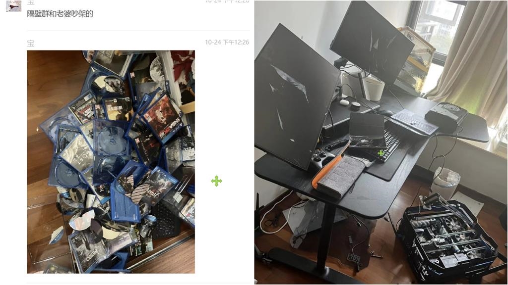 哥吉拉婚變+1?正宮把尪遊戲光碟全折斷 「小老婆」壯烈犧牲慘照曝光