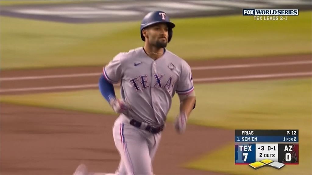 世界大賽第四戰 遊騎兵打爆響尾蛇聽牌