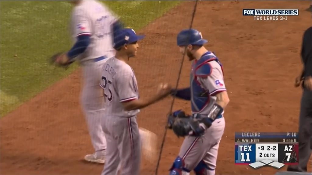 世界大賽第四戰 遊騎兵打爆響尾蛇聽牌