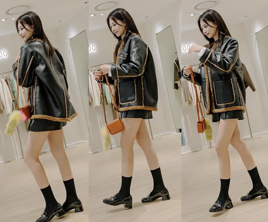 子瑜「激短皮裙」辣展逆天美腿！網對比昔日棚拍「崩毀造型」：贏麻了！