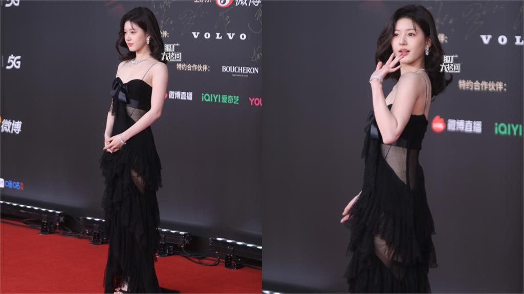 25歲趙露思大蛻變!低胸禮服「性感薄紗、火辣挖空」傲人身形不藏了