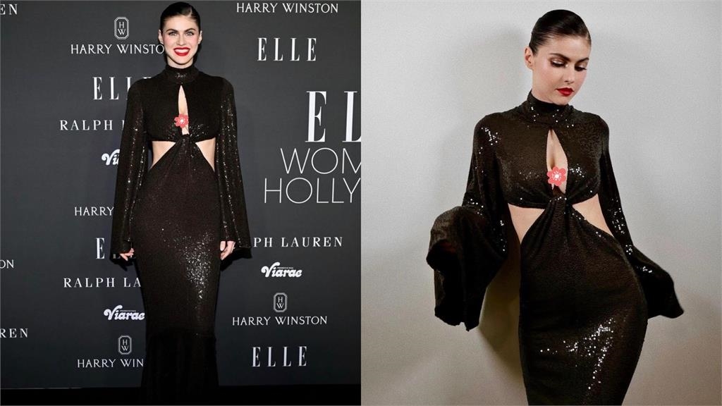 地震女神禮服「十字路口」蹦出超兇亮點!上身大失守…網暈:眼睛移不開