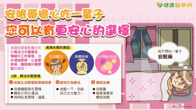 安眠藥擔心吃一輩子?您可以有更安心的選擇