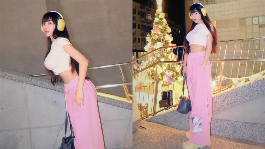 梓梓「激短衣緊勒」抬手急速上縮！「魔鬼曲線」大破防網看暈：好粉嫩