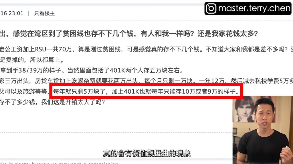 夫妻年收共70萬美金「被列矽谷貧窮線階層」?工程師分析:價值觀扭曲