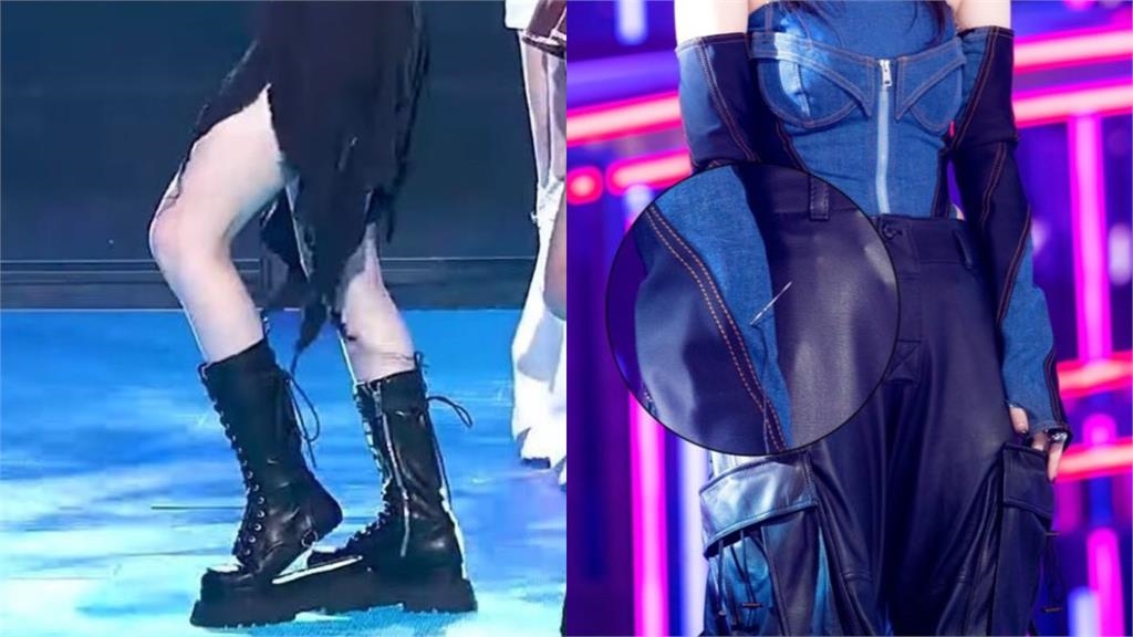 Karina肩帶扛不住「險大走光」！舞台服裝屢出包粉絲氣瘋：太離譜