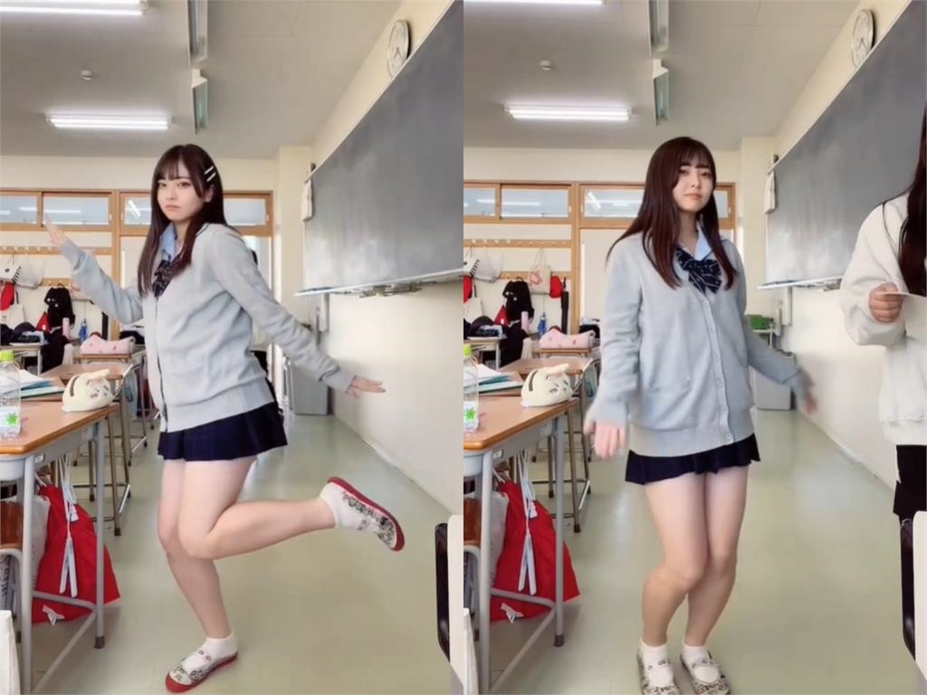 15歲日女高中生辣曬「蜜大腿」！18秒魔性舞步吸千萬觀看：停不下來了