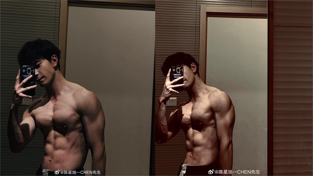 中國禁慾系男神「碗公型大巨肌」遭疑是假的！原圖瘋傳粉嚇爛　本人脫光驗身