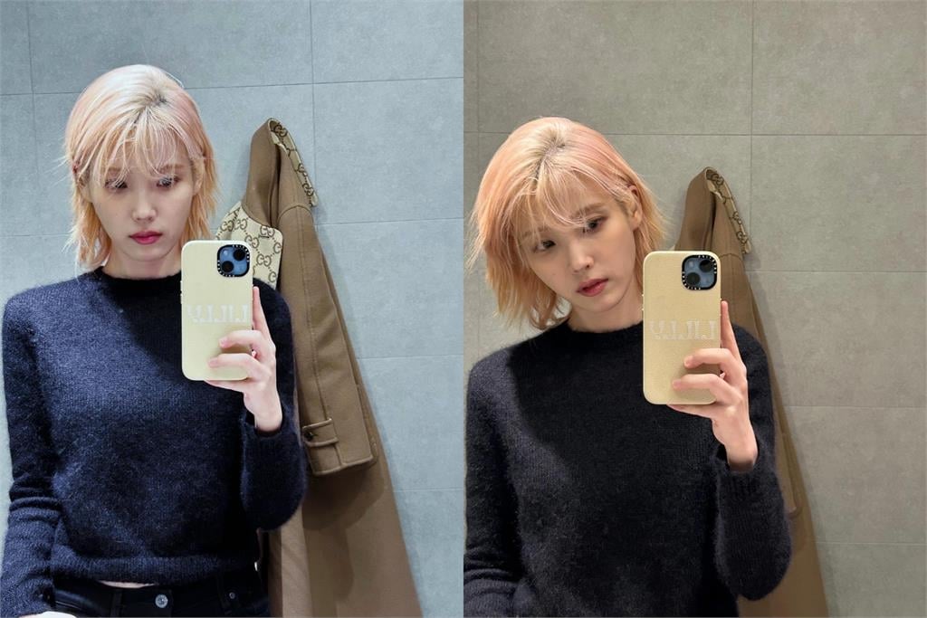 IU新造型超仙!一頭粉金髮拿「台灣零食」粉絲險認錯人:以為是泫雅