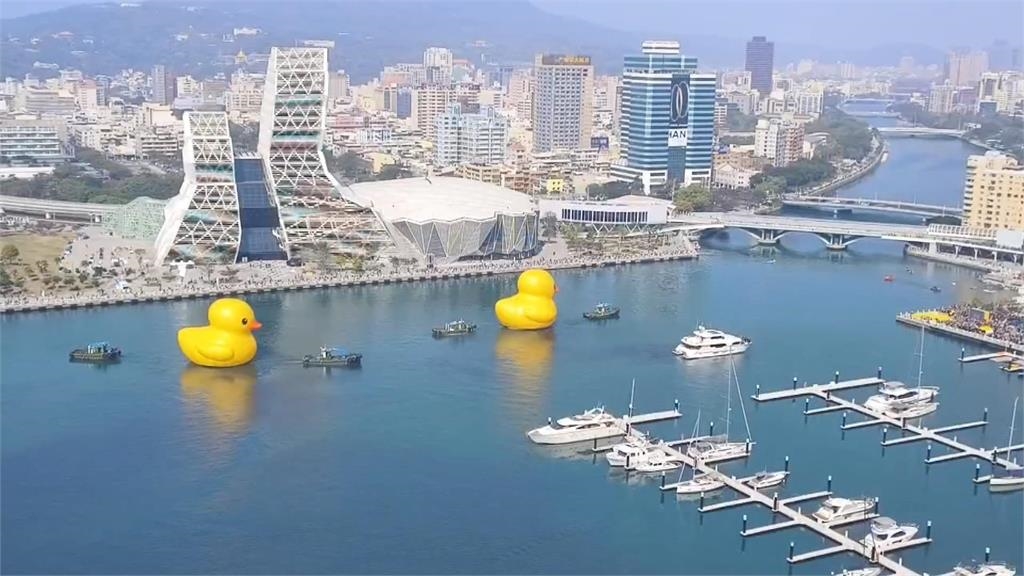 黃色小鴨回來了! 「雙鴨入港」雙倍療癒!陳其邁秀10年前合照