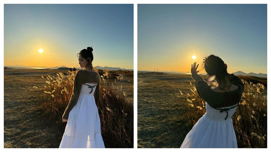 子瑜穿純欲洋裝側身洩「雪白銀河」！她甜喊「I GOT YOU」網暈：抓我	