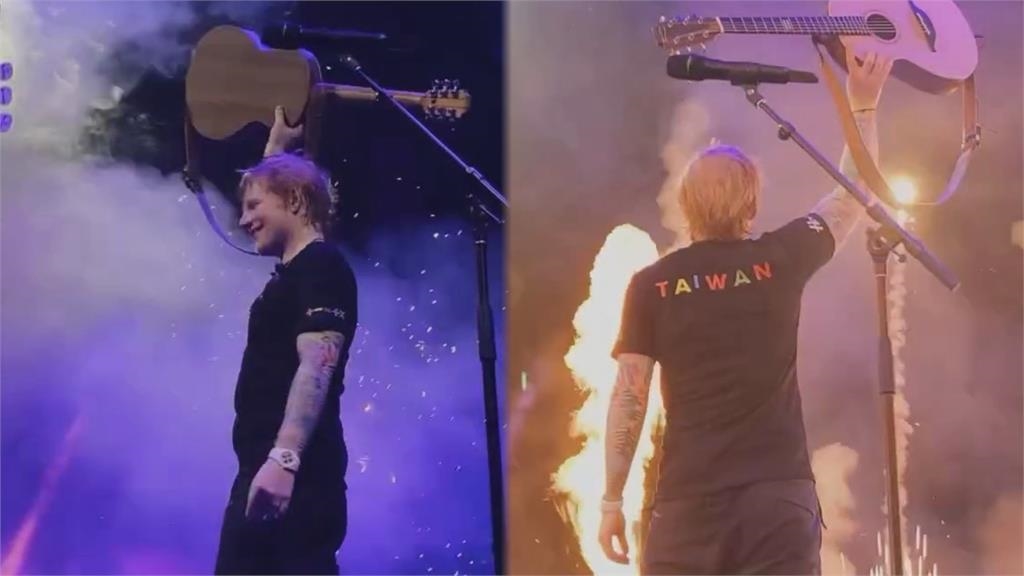 紅髮艾德「穿台灣T恤」大唱《Shape of You》　秀台、國語：多謝高雄