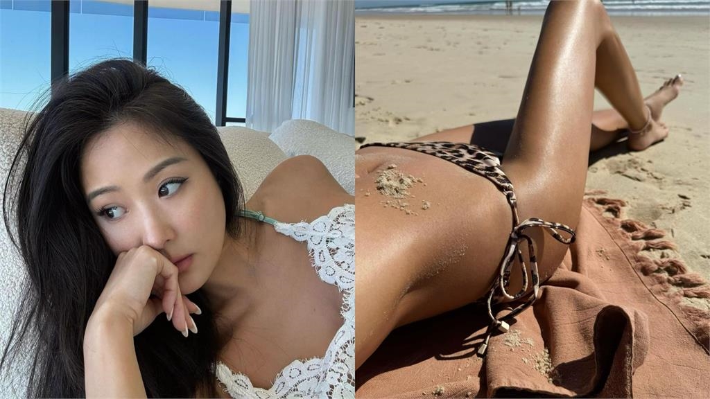 孫芸芸辣穿豹紋比基尼「躺曬小麥肌」!澳洲絕美豪宅「大地色裝潢」曝光