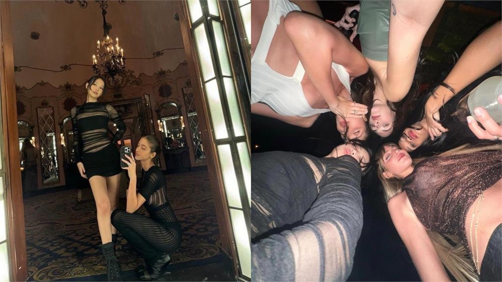 Jennie夜店玩瘋「風塵味」狂飄!透紗條碼裝擠出「一串肉糰子」震撼百萬粉