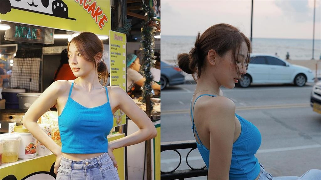 林莎無害美顏「自帶兇器」甜出水!激緊小背心「邪惡弧線」4萬網猛瞧