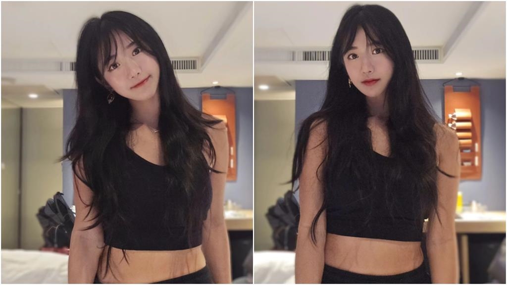 企鵝妹「飯店私照」震撼流出！暗黑背心「中段全空」炸出粗勇上等肉