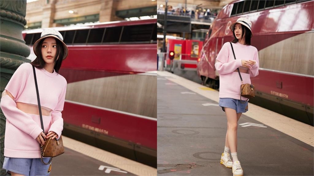 郭雪芙現蹤巴黎「暴瘦一圈」變XXS身材!乾扁「薄如紙片」網驚:太扯