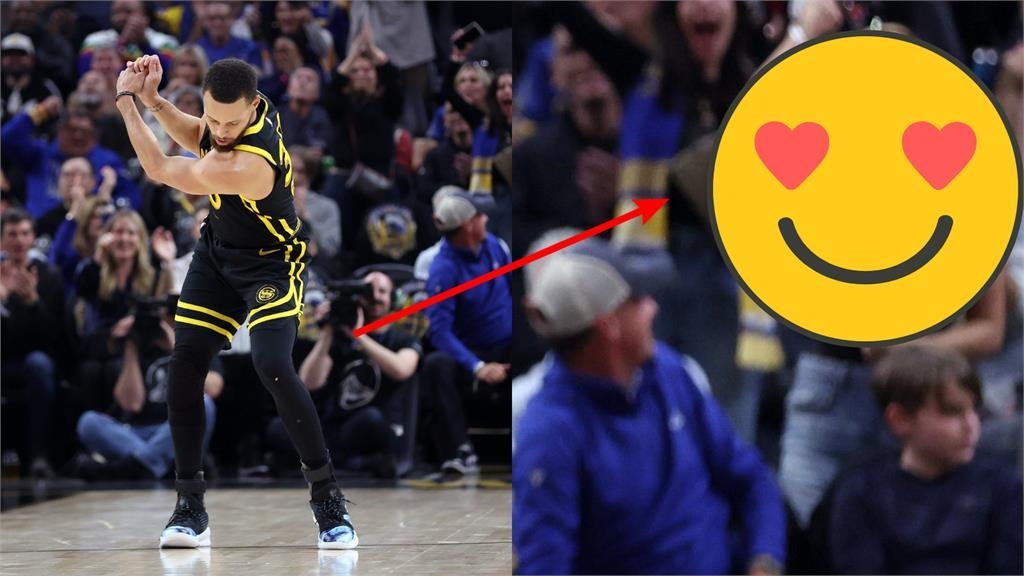 NBA/柯瑞命中「超大三分」揮桿慶祝!照片曝光網全失焦:快掉出來了 NBA/柯瑞命中「超大三分」揮桿慶祝!照片曝光網全失焦:快掉出來了