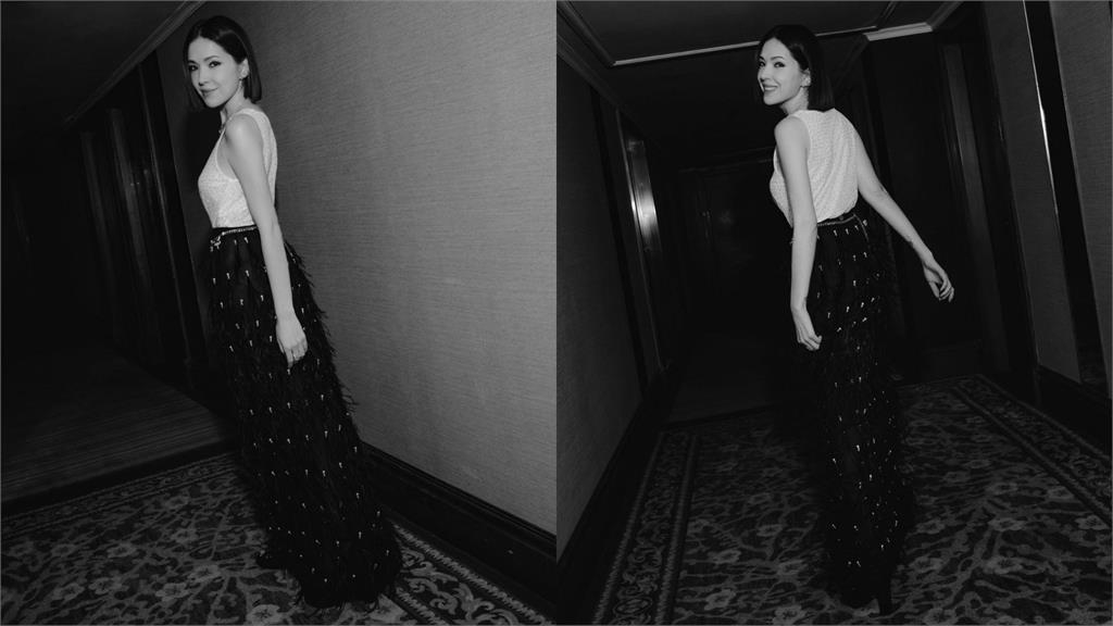 傳備孕後首現身!許瑋甯「暗黑禮服」緊勒絕頂身形 肚皮真實狀態大露餡