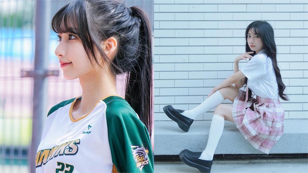 中職新女神「一粒」甜美曝光人氣高漲!「絕對領域展開」網全暈:超像黑嘉嘉