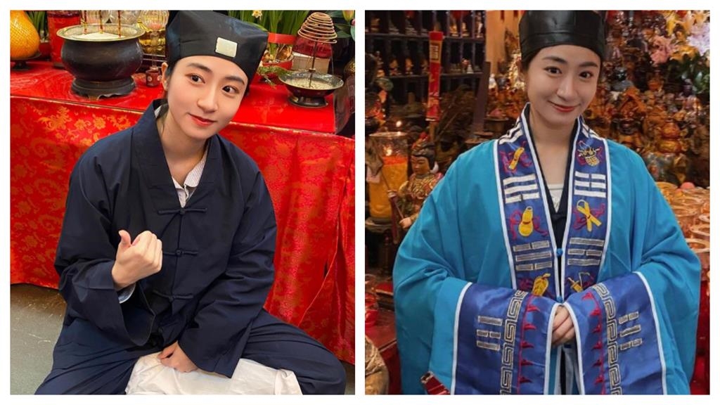 性感港星黃紫恩突曬「道士服」太驚人!私密「床照」外流不影響修行?