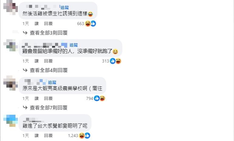 「台大甕仔雞」竟逃了！協尋真相曝光　網全笑瘋：雞製校園生活