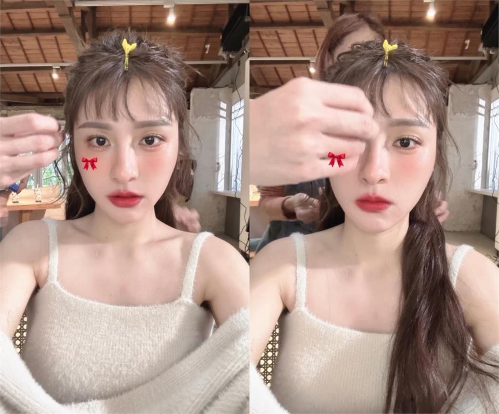 峮峮「造型大爆改」長髮片太香!外套滑落「秒洩雪白肌」網暈:仙女下凡