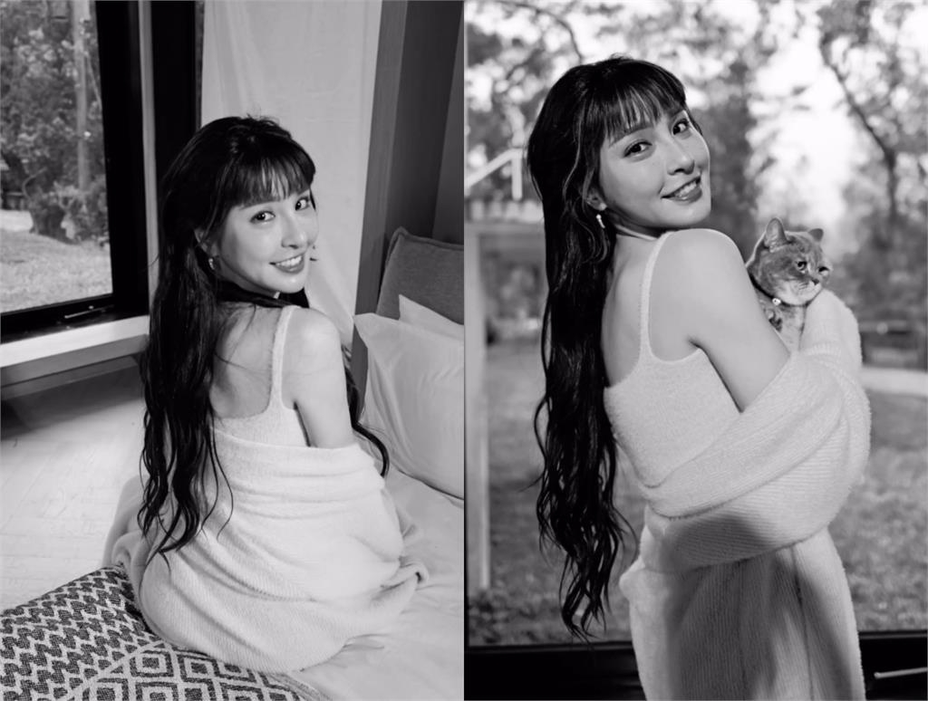 「長髮峮峮」美照再一發!秀髮及腰「回眸一笑」網全暈:仙女下凡了