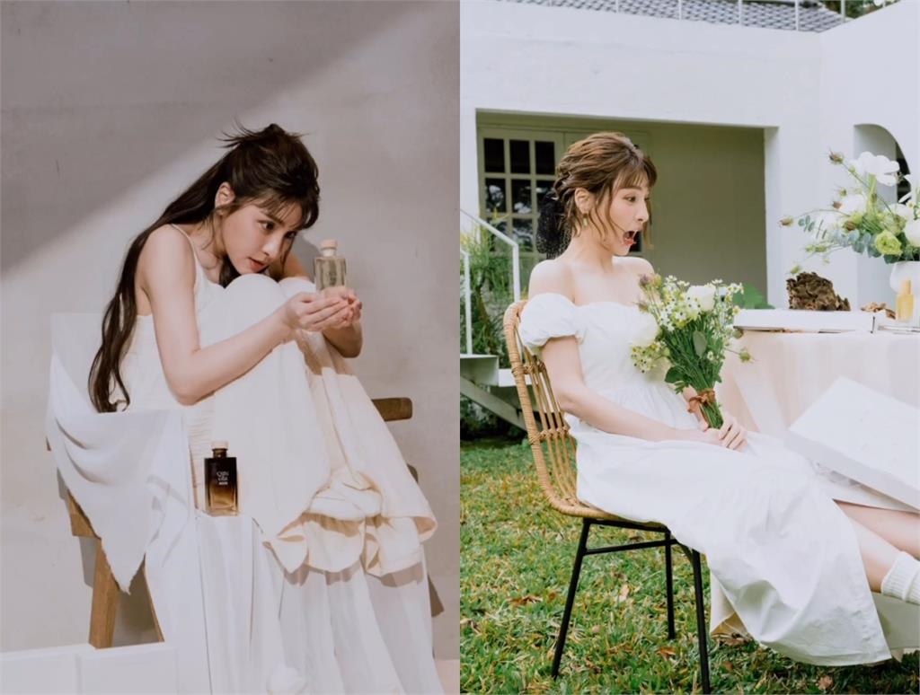 「長髮峮峮」美照再一發!秀髮及腰「回眸一笑」網全暈:仙女下凡了