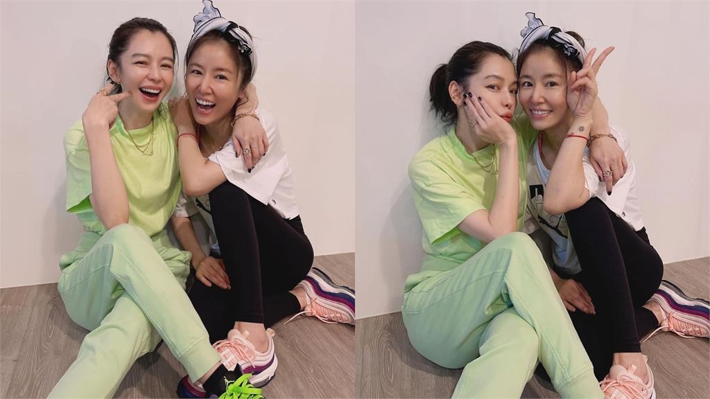 超頂姐妹花素顏喝咖啡「褲子破大洞」竟是林心如、徐若瑄!年近半百真面目震懾網