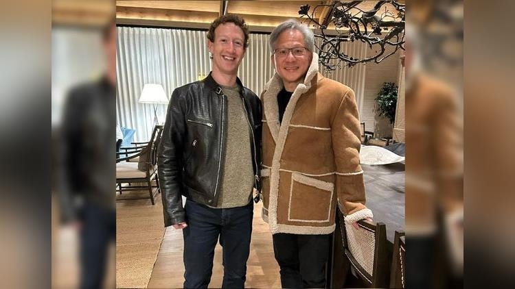 含金量破表！祖克柏和黃仁勳「交換球衣」合照　網：下次應約馬斯克