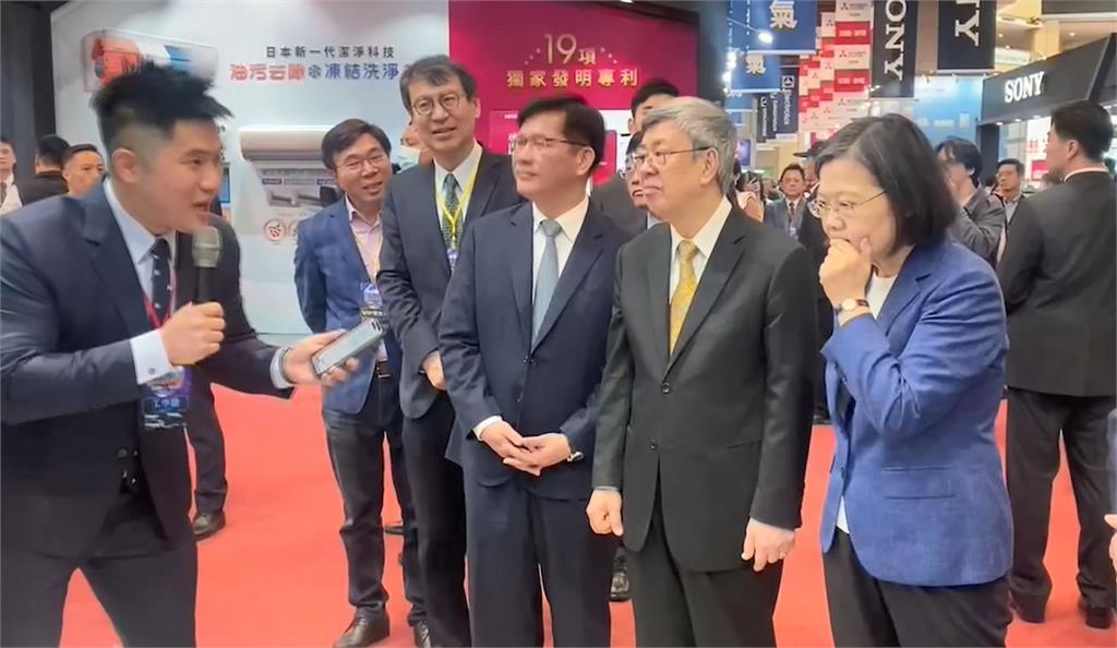 2024史上最大台北電器展開展 蔡總統親逛攤位拉抬買氣