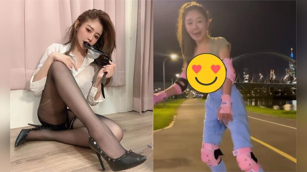 護理女神「深夜猛獸出閘」狂晃！玩滑板「超頻震動11秒」網暈：重心好穩…