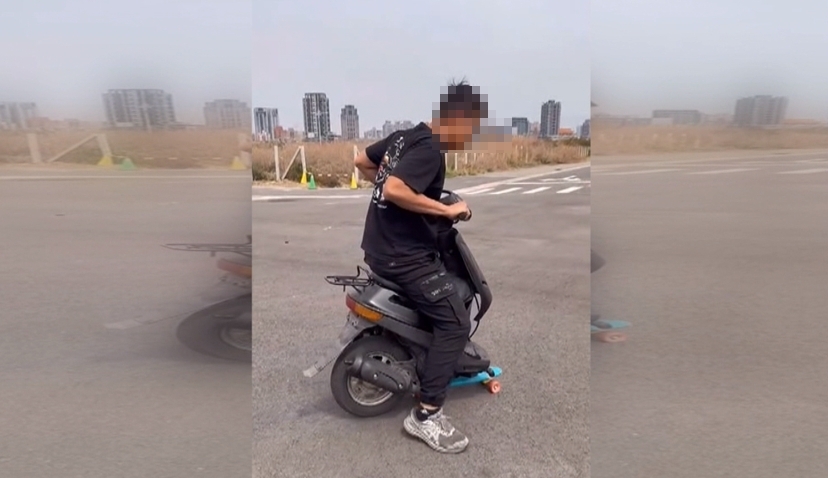 機車行老闆打造「獨輪機車」外型吸睛 重劃區挑戰試騎引熱議