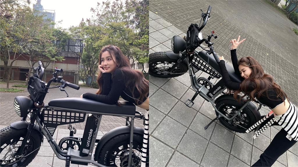 超兇檔車妹子「短衣大縮水」全看光!轉身竟是周曉涵…網歪樓:車好大