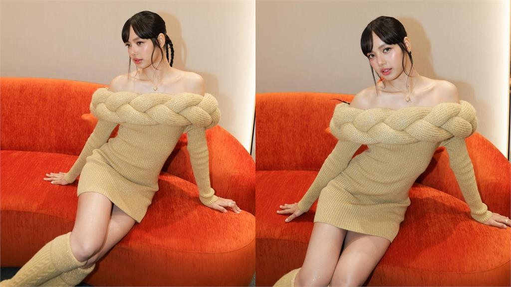 LISA洋裝肩帶被消失…身扛巨物猛下滑!「震撼起伏被看光」粉急暈:太重了