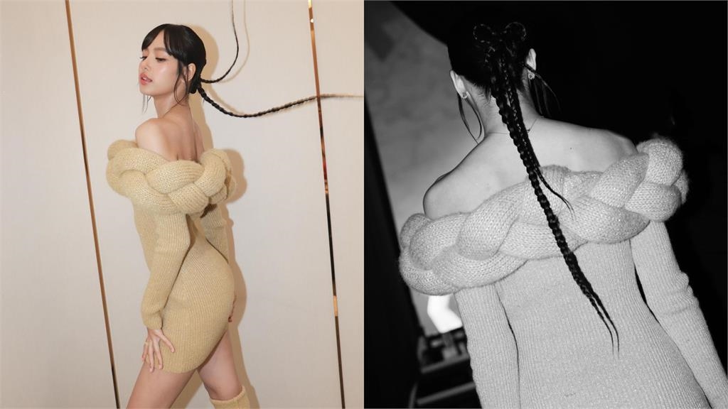 LISA洋裝肩帶被消失…身扛巨物猛下滑!「震撼起伏被看光」粉急暈:太重了