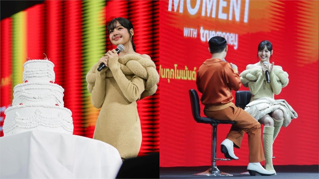 LISA洋裝肩帶被消失…身扛巨物猛下滑!「震撼起伏被看光」粉急暈:太重了